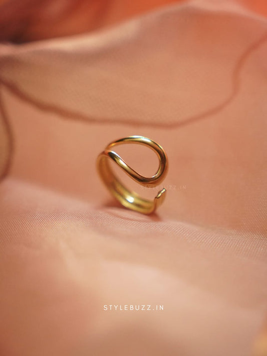 Minimalist Cuff Finger Ring For Woman