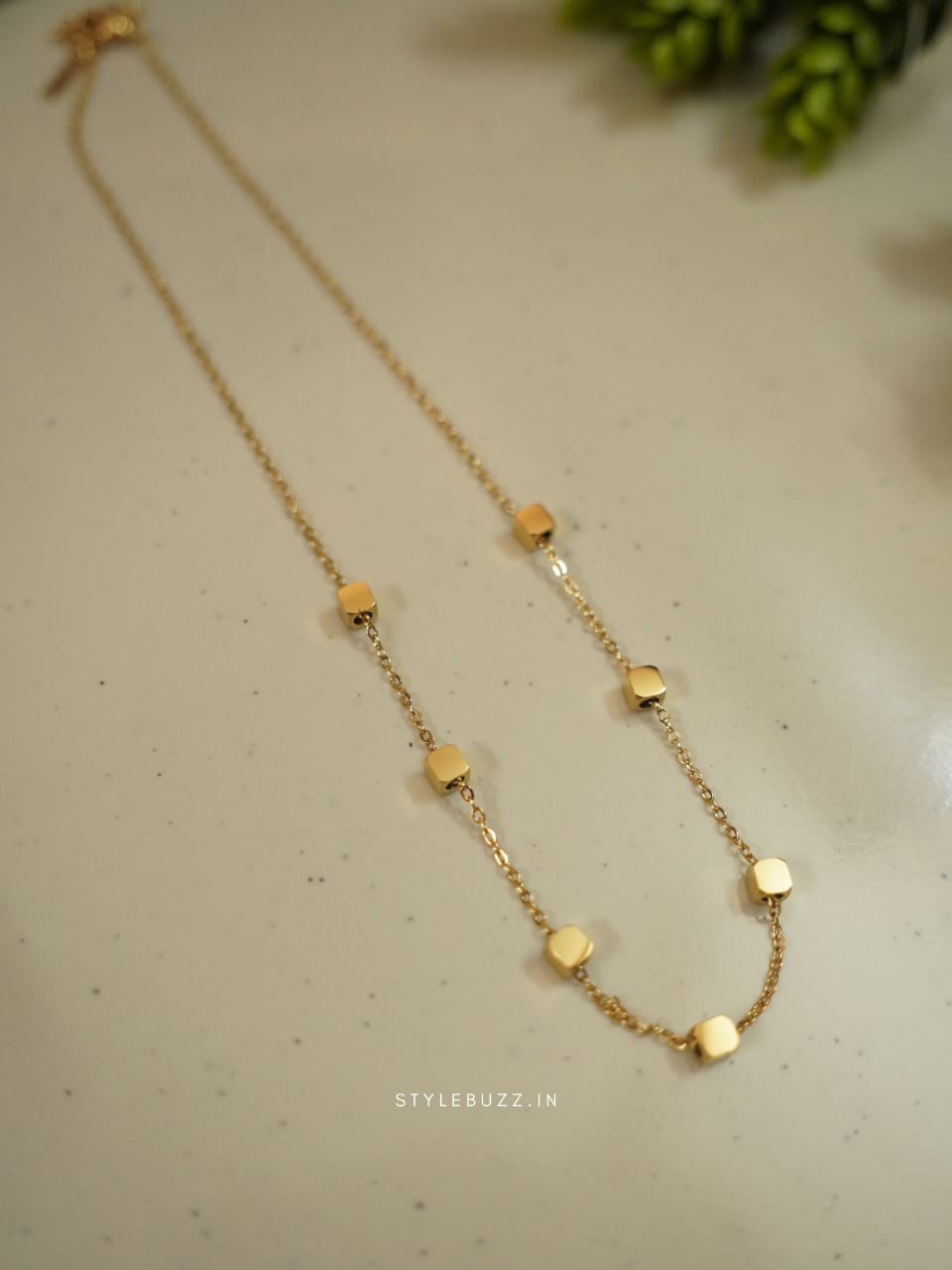 Anti Tarnish Gold Toned Classy Necklace