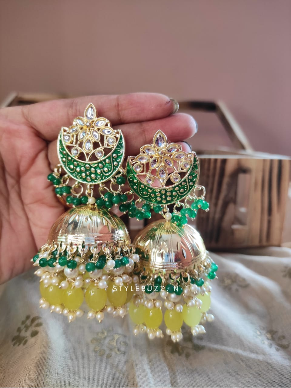 Meenakari Fashionable Festive Earrings