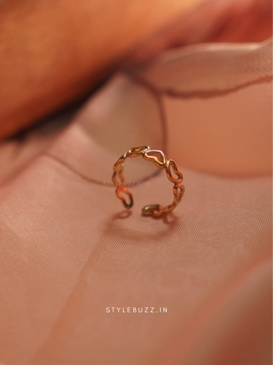 Heart Shaped Adjustable Finger Ring