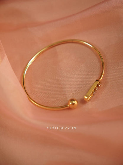 Anti Tarnish Iris Cuff Bracelet