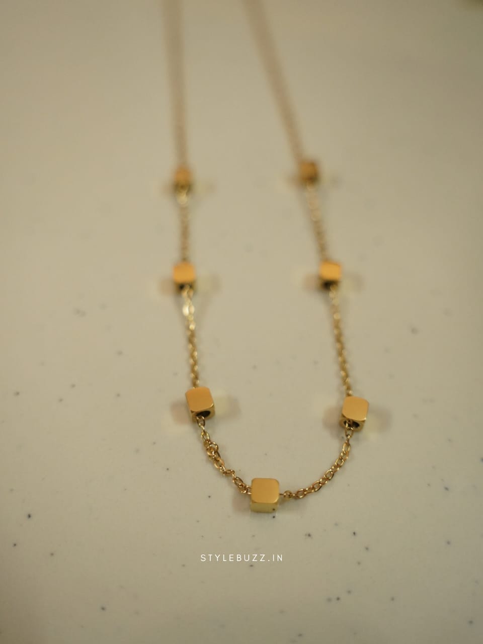 Anti Tarnish Gold Toned Classy Necklace