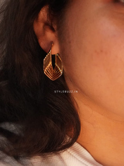 Anti Tarnish Party Style Hoop Earrings