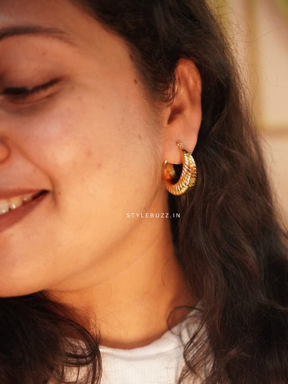 Anti Tarnish Classy Hoop Earrings