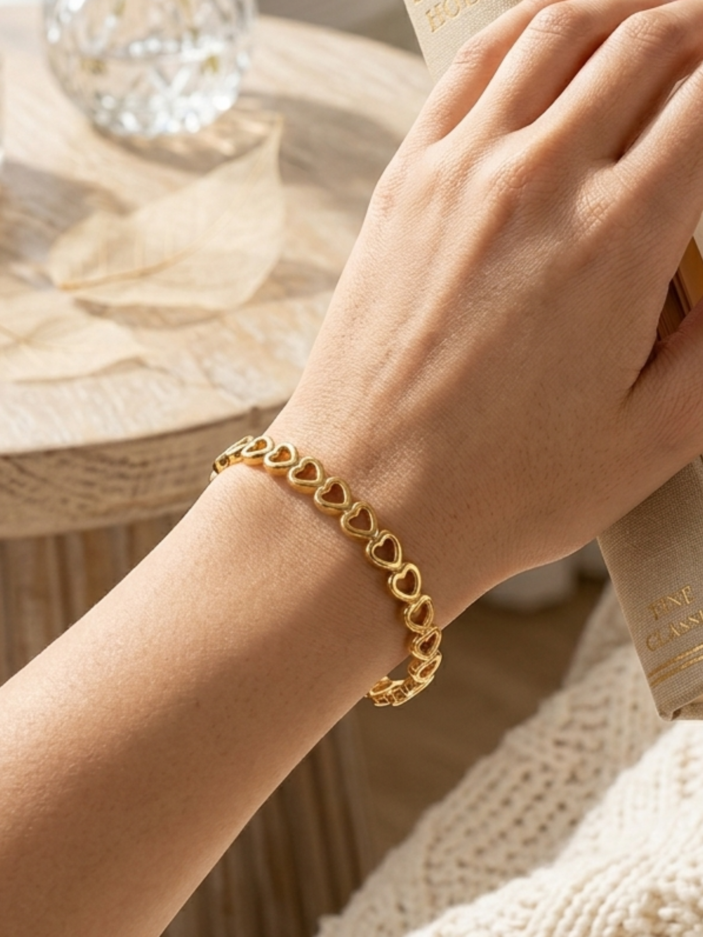 anti tarnish heart shaped kada