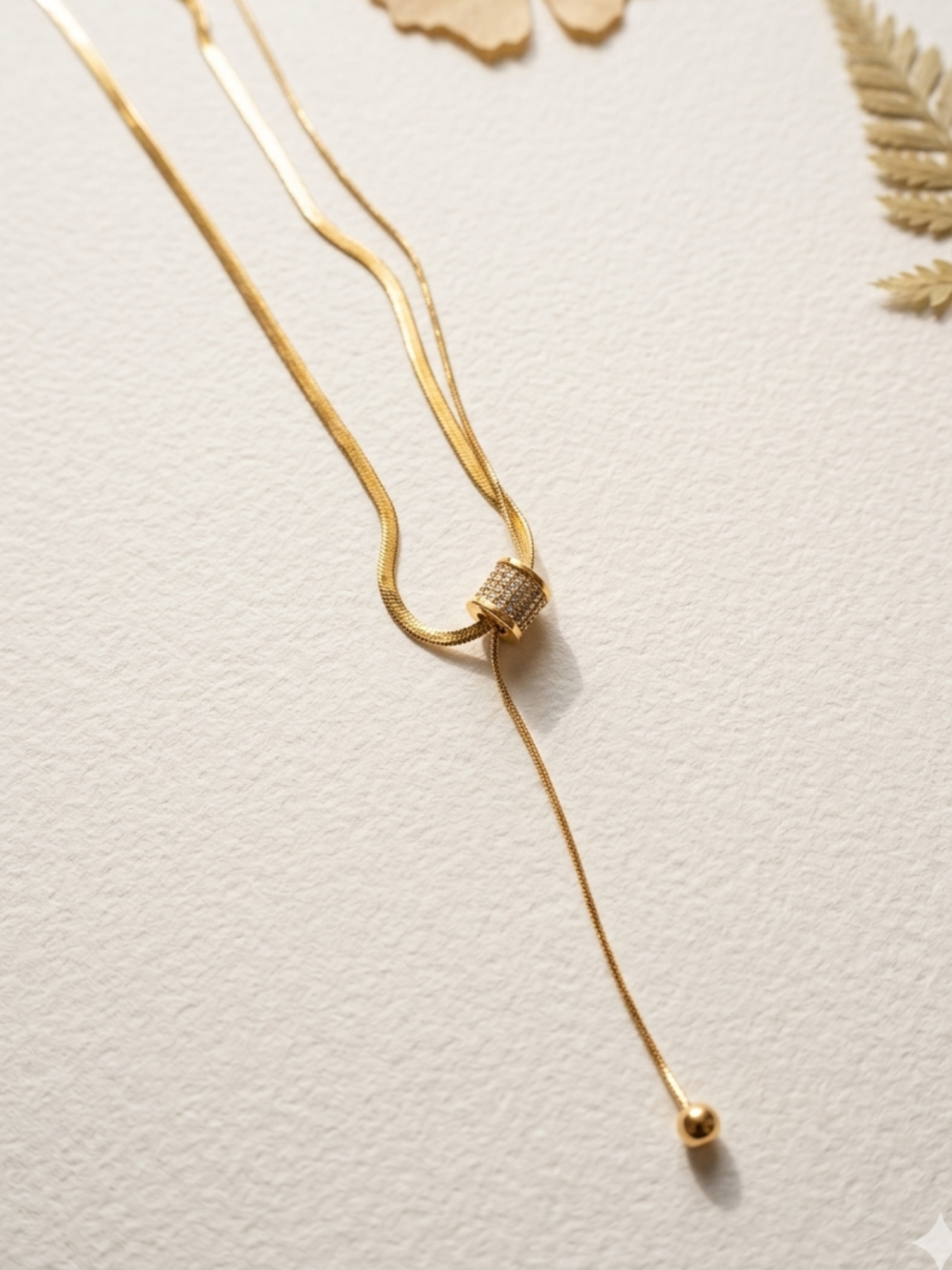 anti tarnish layered necklace