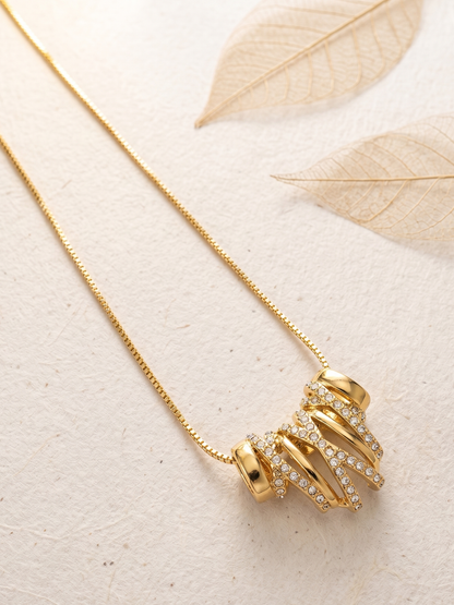 anti tarnish necklace with big pendant