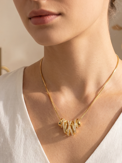 anti tarnish necklace with big pendant