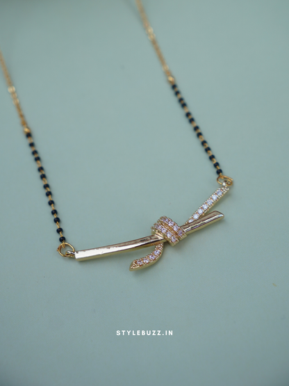 Waterproof Anti Tarnish knot design mangalsutra