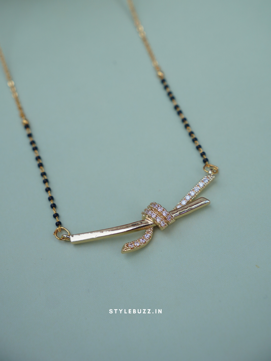 Waterproof Anti Tarnish knot design mangalsutra