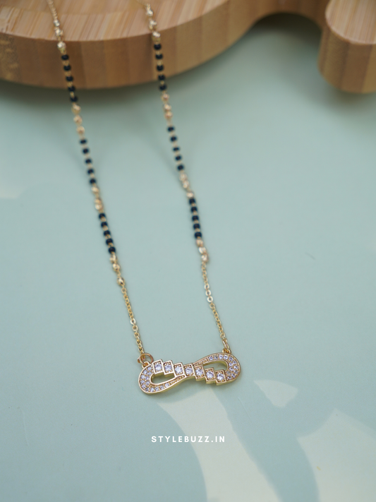 Anti Tarnish Infinity design with stone mangalsutra