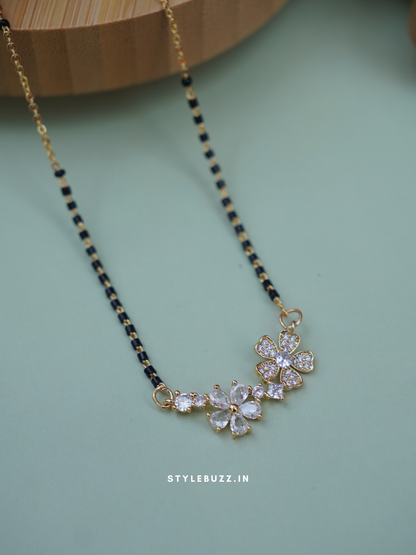 Waterproof flower design mangalsutra