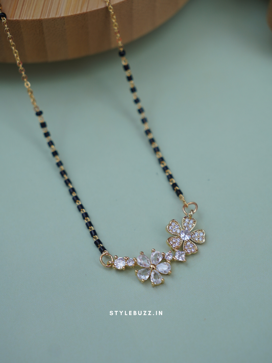 Waterproof flower design mangalsutra
