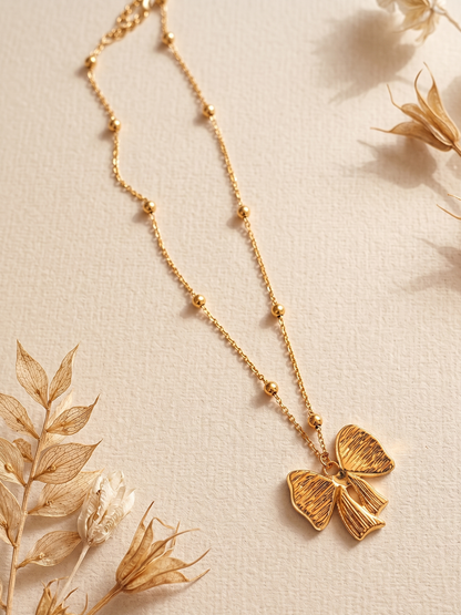 tarnish free butterfly necklace 