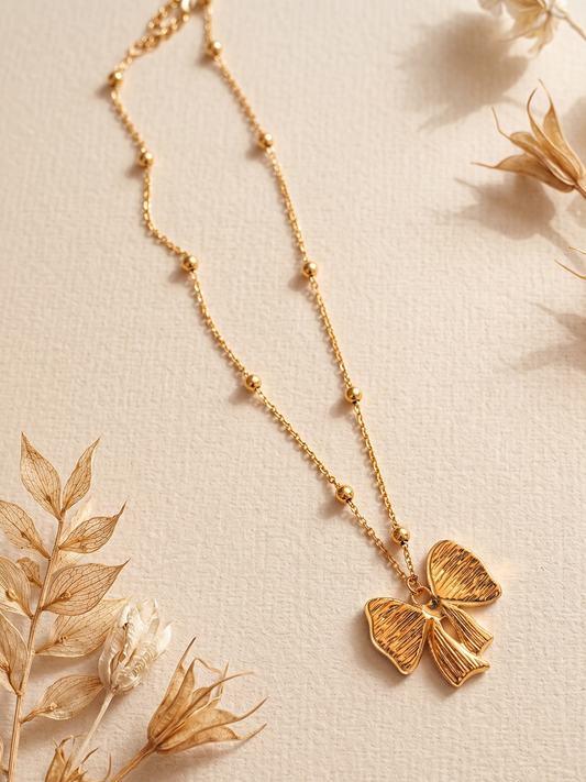 tarnish free butterfly necklace 
